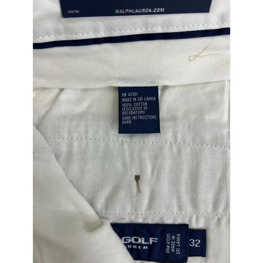 POLO Golf Ralph Lauren Links Shorts Sailboat Embroidered Khaki‎ Mens Size 32 NWT